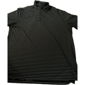 Men's Chase 54 Black Lightweight Airy Polo‎ Short Sleeve Shirt Size XL